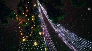 Aşağıda yavaş hareket eden video bir Noel ağacı süslemesi gösteriyor.