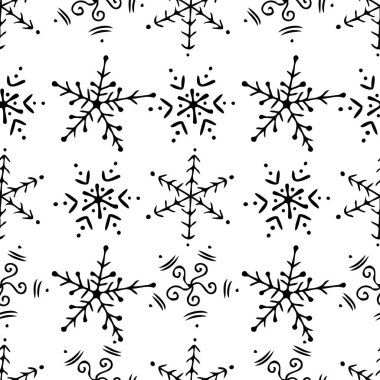 Çizgili siluet süslemelerinin kusursuz vektör soyut tasarımı