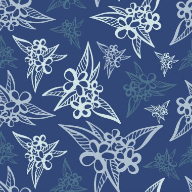 Soyut çizgili çiçeklerin renksiz desenli pastel tonlarda vektör deseni