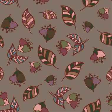 Soyut çizgili çiçeklerin renksiz desenli pastel tonlarda vektör deseni