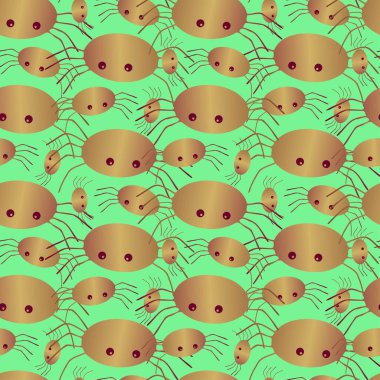 Dekoratif küçük böceklerin kusursuz rengarenk deseni.