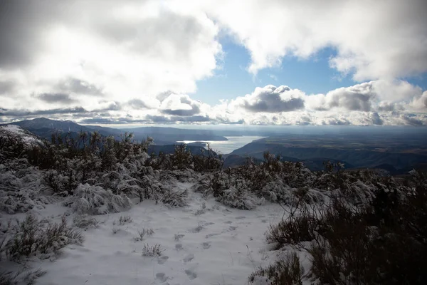 Χειμερινές Σκηνές Στα Βουνά Της Προβηγκίας Γαλλία Μια Χειμωνιάτικη Σκηνή — Φωτογραφία Αρχείου