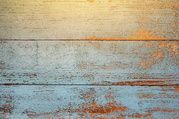 Fundo de madeira natural com descascamento tinta azul — Fotografia de Stock