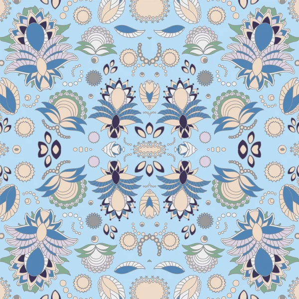 hisse senedi vektör sorunsuz doodle çiçek desenli. Orient. soyut b