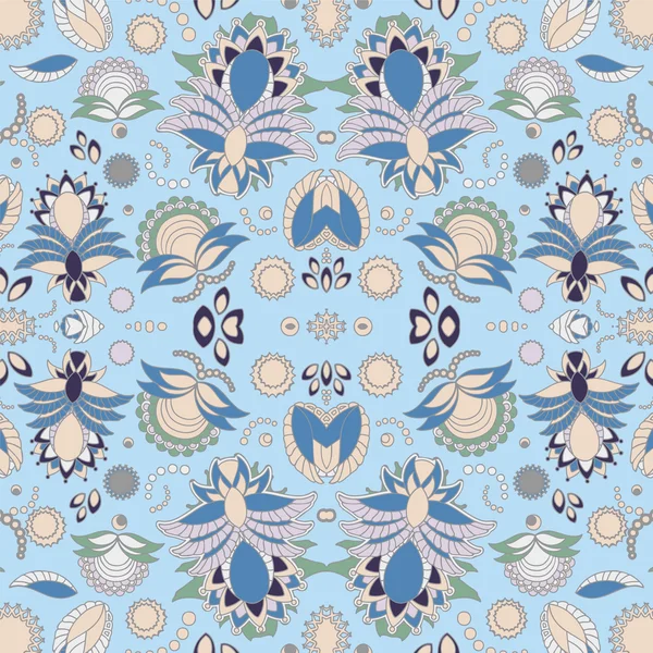 hisse senedi vektör sorunsuz doodle çiçek desenli. Orient. soyut b