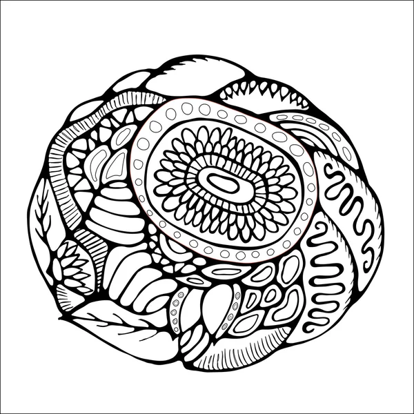 Bouquet fleur vectorielle, motif gribouillis. abstrait art fond — Image vectorielle