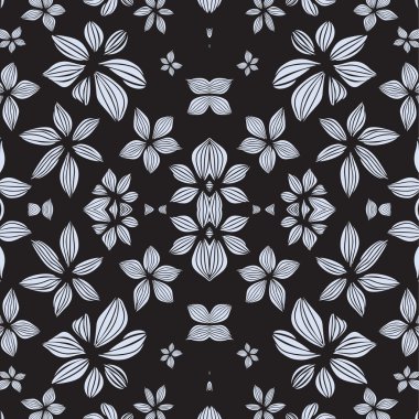 stok vektör soyut yaprak ve çiçek elemanları ayarlayın. yaz desi