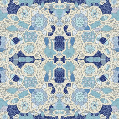 hisse senedi vektör soyut seamless modeli. çiçek süsleme şark