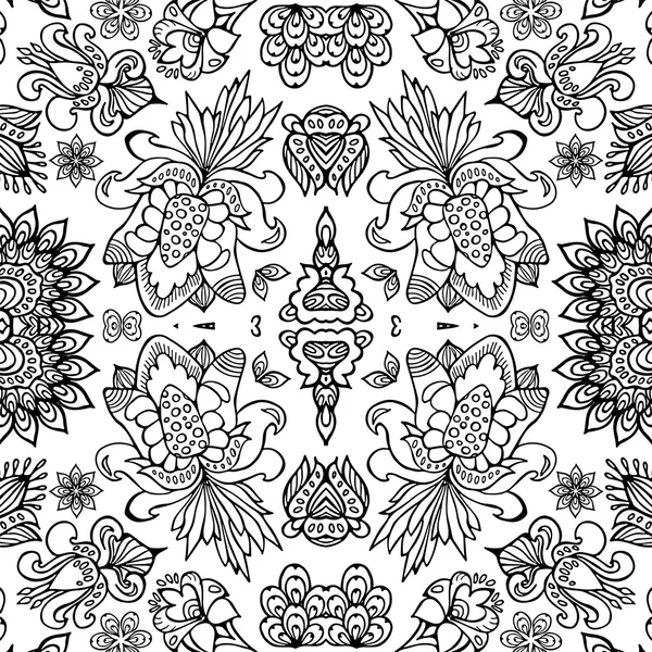 Estoque vetor padrão sem costura abstrato. oriente ornamento floral —  Vetores de Stock