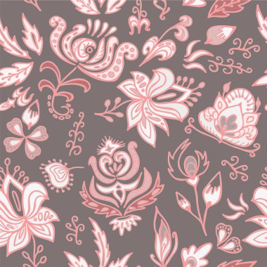 hisse senedi vektör sorunsuz çiçek desenli kağıt, kesiyor üzerine basım için