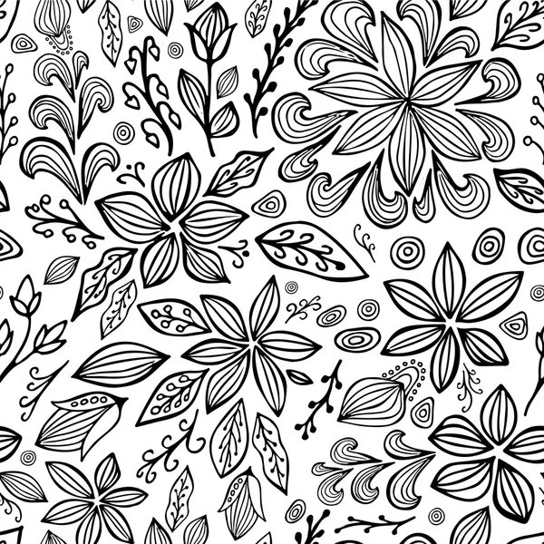 Stock vector abstracto patrón sin costura. orientar ornamento floral — Archivo Imágenes Vectoriales