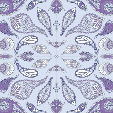 kağıt üzerine baskı için stok vektör sorunsuz paisley desen, fab