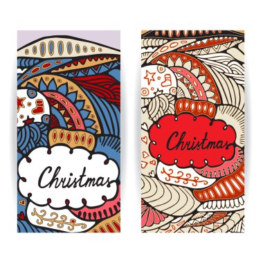 ağaç, boll, kar tanesi ile desen stok vektör noel seti