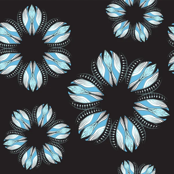 Stock vector abstracto patrón sin costura. orientar ornamento floral . — Archivo Imágenes Vectoriales
