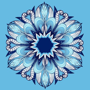 kağıt, kumaş üzerine baskı için stok vektör mandla desen. Hindistan