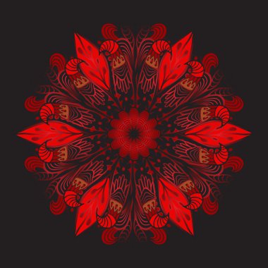 kağıt, kumaş üzerine baskı için stok vektör mandla desen. Hindistan