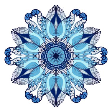 kağıt, kumaş üzerine baskı için stok vektör mandala desen. Iyigün