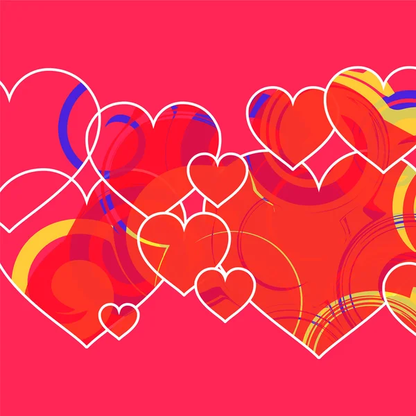 Valentine dag achtergrond. vectorillustratie — Stockvector