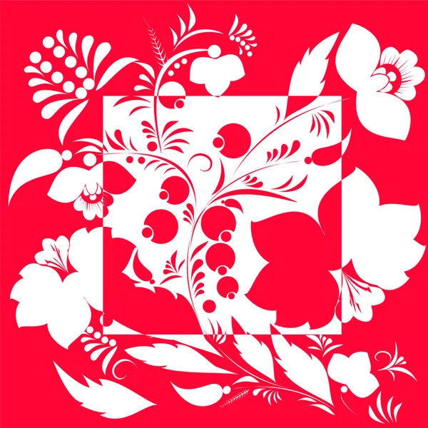 Motif floral russe. illustration vectorielle — Image vectorielle