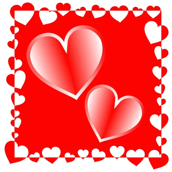 Valentine dag achtergrond. abstract hart vorm. vector — Stockvector