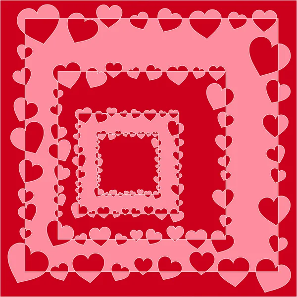 Valentine dag achtergrond. abstract hart vorm. vector — Stockvector