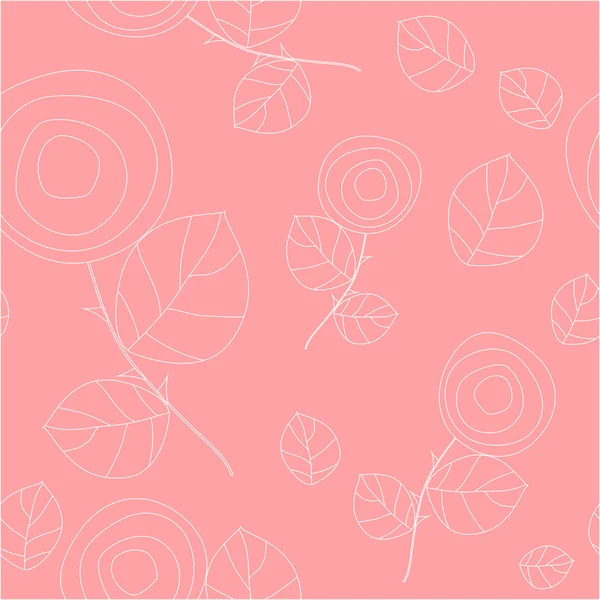 Patrón floral abstracto. Ilustración vectorial — Vector de stock