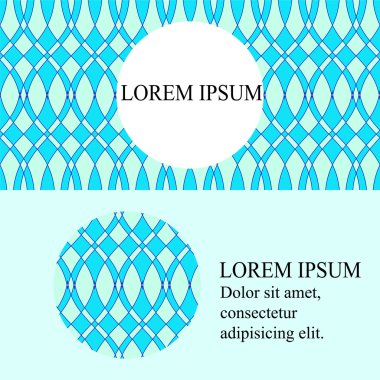 Kartvizit şablonu. Dalga paterni. hisse senedi vektör