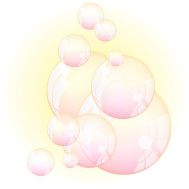 Şeffaf sabun köpüğü-stok vektör