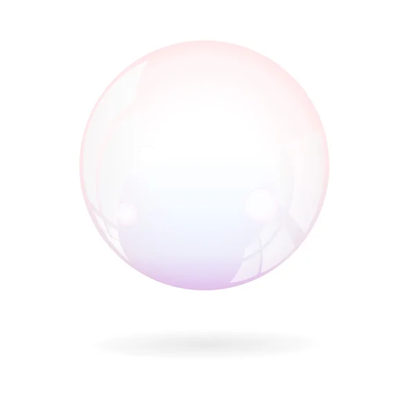 Transparent savon bulle-stock vecteur — Image vectorielle