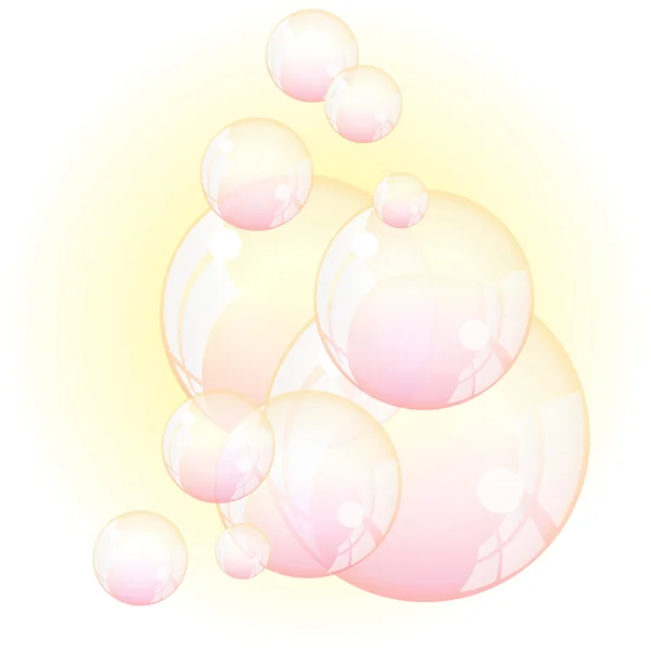 Transparent savon bulle-stock vecteur — Image vectorielle