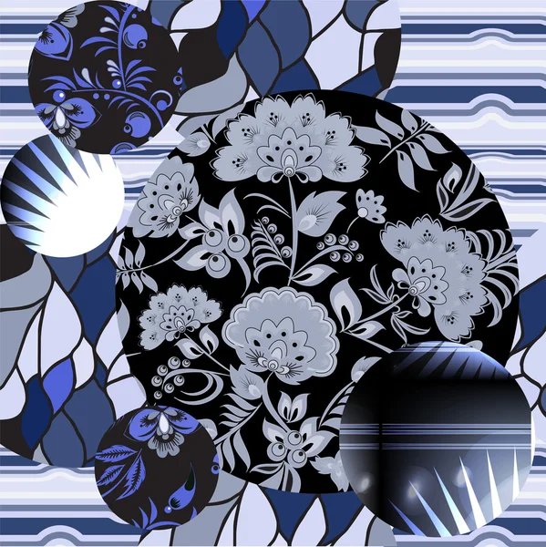 sorunsuz patchwork deseni çiçekli - hisse senedi vektör