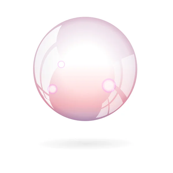 Transparent soap bubble-stock vector — Stock Vector