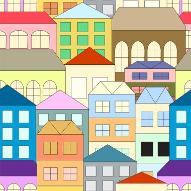 Sorunsuz bina arka plan. hisse senedi vektör