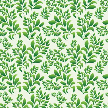 Sorunsuz bahar arka plan. yaprak desenli. vektör çizim