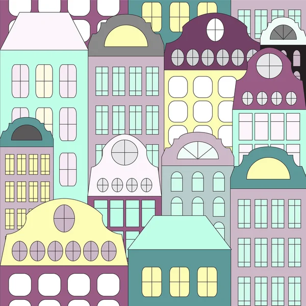 seamless building background. stock vector