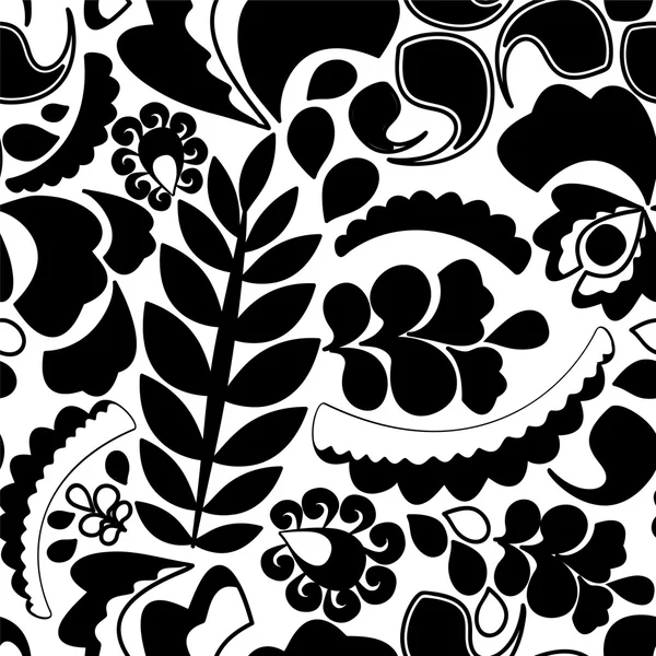 Patrón sin costuras con flor. varias flores y hojas. vector — Archivo Imágenes Vectoriales