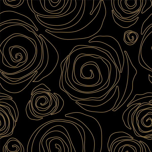 Fondo floral sin costuras. Rosa abstracta. ilustración vectorial — Vector de stock
