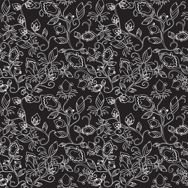 Diseño paisley sin costuras pattern.orient. ilustración vectorial — Vector de stock