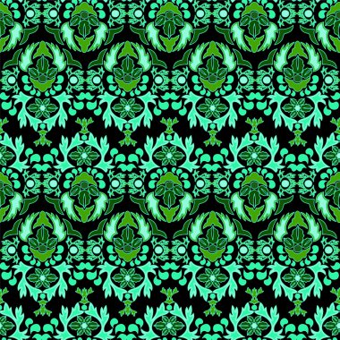 sorunsuz desenli tasarım pattern.orient ya da Rusya. vektör illustr