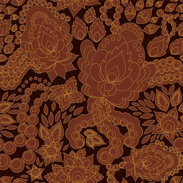 Naadloze Russische pattern.orient of paisley ontwerp. vector illust — Stockvector