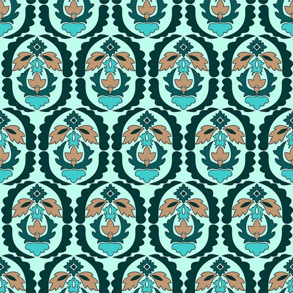 Sin costuras paisley pattern.orient o diseño de Rusia. vector illustr — Vector de stock