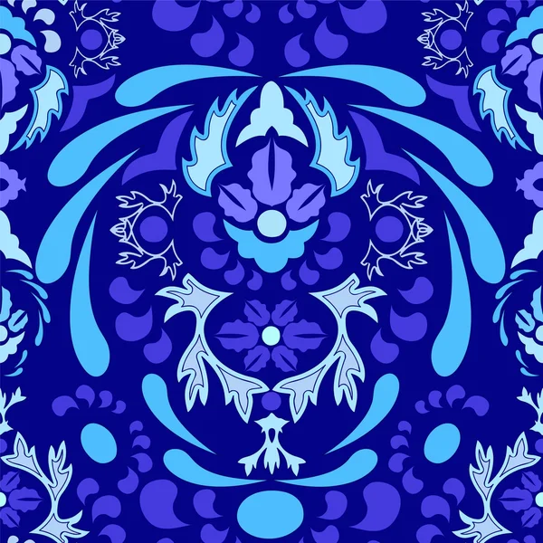 Sömlös paisley pattern.orient eller Ryssland design. Vector illustr — Stock vektor