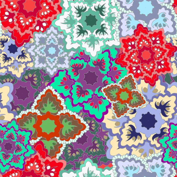vector seamless texture with slavs flower. russia seamless patte
