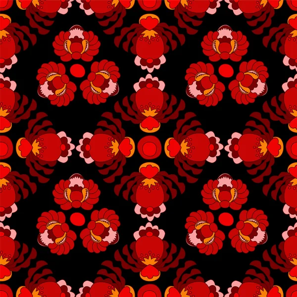 Seamless russian or slavs pattern. vector background. oriental design — Stockvector