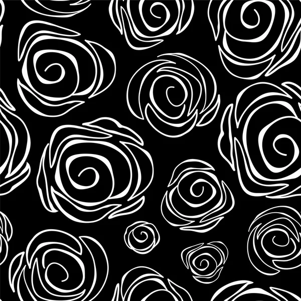 Fond floral sans couture. rose abstraite. illustration vectorielle — Image vectorielle