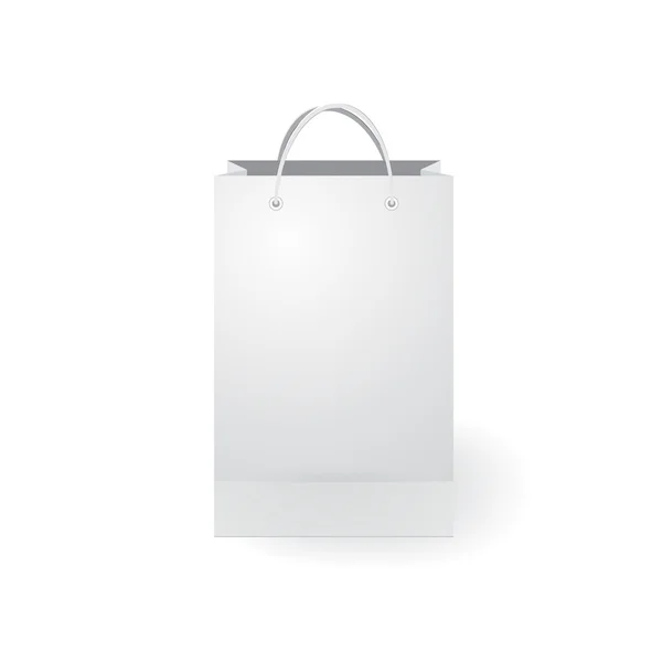 Bolsa de compras de papel aislado vector de stock en el fondo blanco — Vector de stock