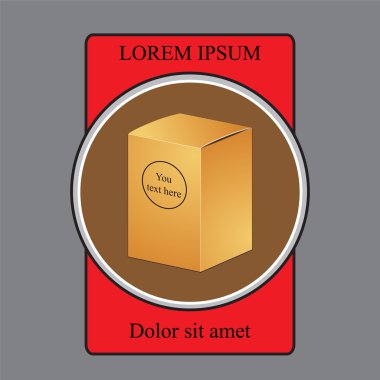  karton ambalajlama izole kutusu. alay etmek yukarıya, şablonu. hisse senedi vecto