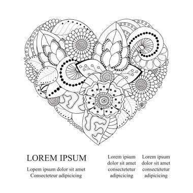 hisse senedi vektör soyut izole kalp. kartı, poster, afiş depo