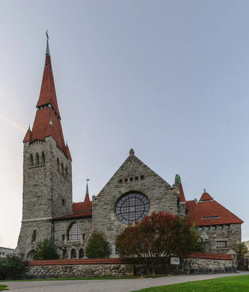 Tempel "tuomi kirkko". Tampere, finland — Stockfoto