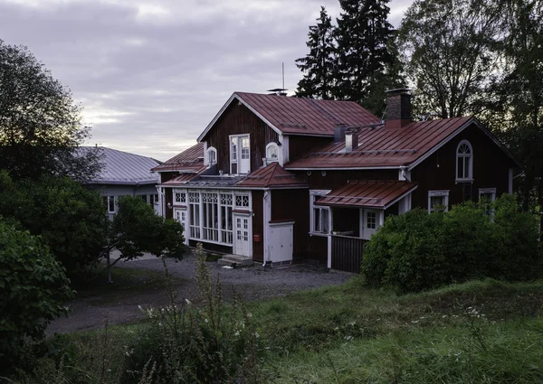 Casa en el pueblo. Finlandia . —  Fotos de Stock